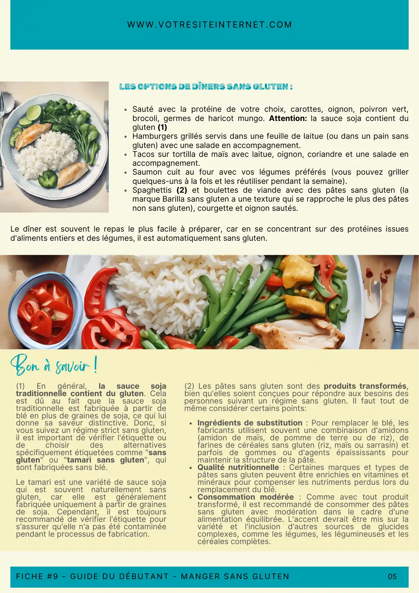 Fiche sans gluten 3