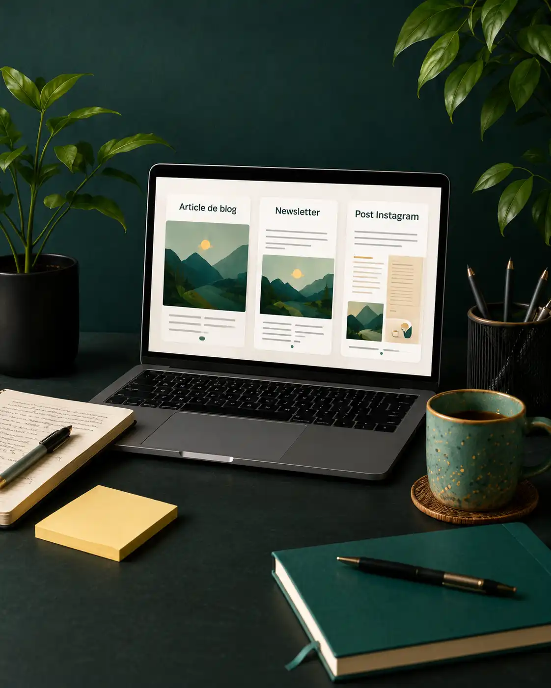 Contenu pilier décliné en article de blog, newsletter et post Instagram vertical Contenu pilier decline en article de blog newsletter et post Instagram vertical